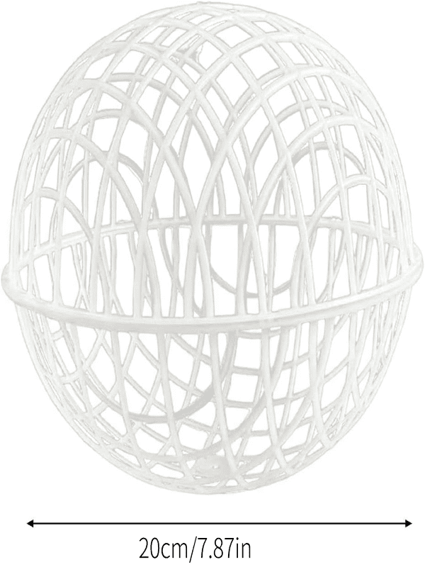 Chicken Ball Cage - Chicken Safety Ball Cage, Circular Multi - Pet Habitat, Spherical Design for Activity & Protection, Easy Assembly & Transport,White(20cm)