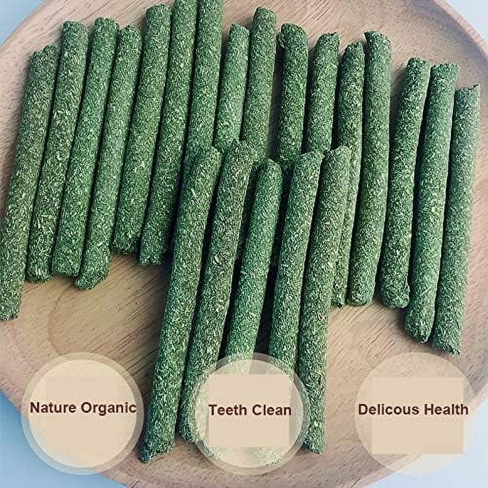 ReedCA Timothy Hay Chew Sticks Toys Grass Sticks for Pets Rabbit Bunny Hamster Chinchilla Squirrel Gerbil Squirrel Guinea Pigs Hay Chews