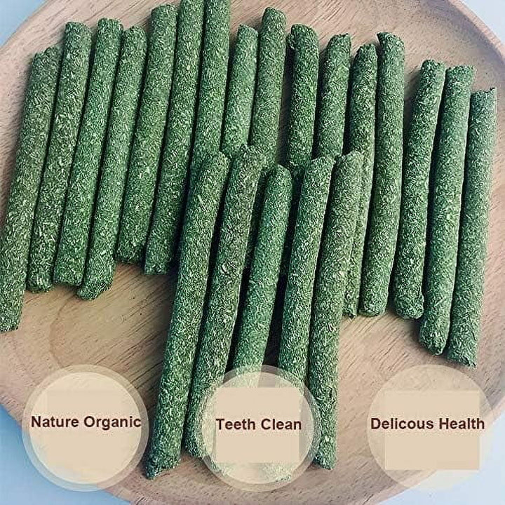 ReedCA Timothy Hay Chew Sticks Toys Grass Sticks for Pets Rabbit Bunny Hamster Chinchilla Squirrel Gerbil Squirrel Guinea Pigs Hay Chews