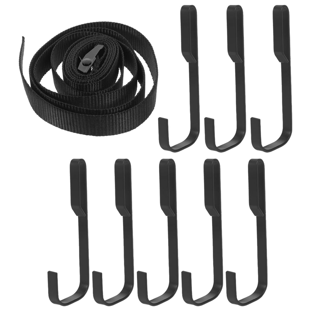 CIMAXIC 1 Set of Tree Stand Gear Hangers Hooks Black for Mountaineering