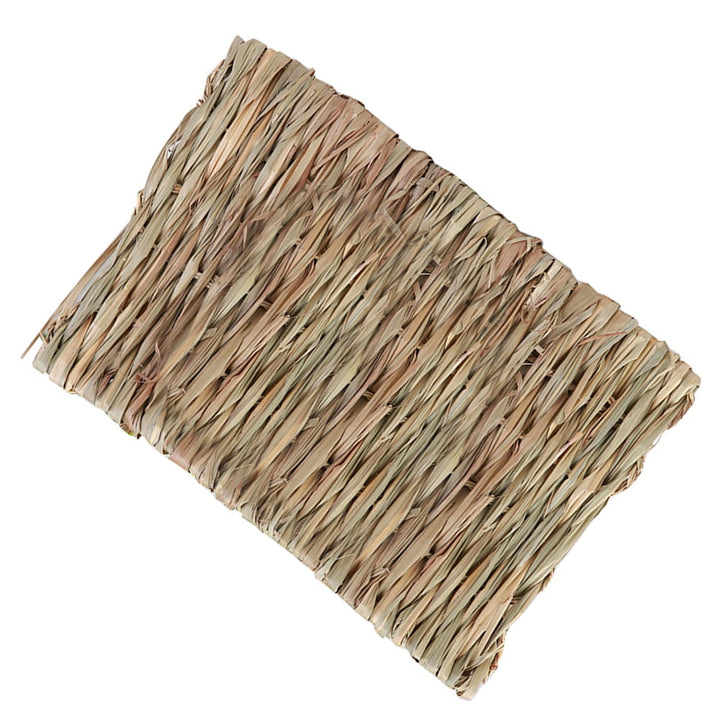 40 X28x1cm Bunny Toys Hamster Straw Bed Hamster House Rabbit Cushion Straw Pet Mat Playard Bedding Rabbit Chewing Toy