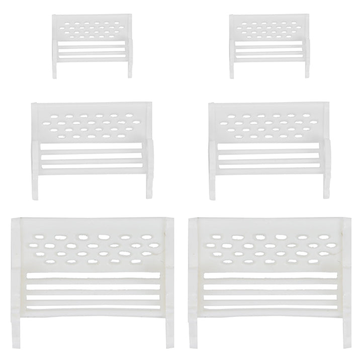 WESIEVYA 6Pcs Mini Garden Bench for Holidays and Birthdays 2.5in