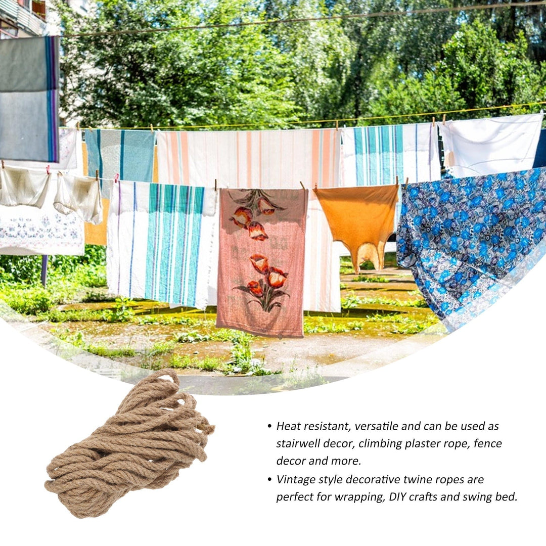 NICEXMAS 1 Bundle Outdoor Rope for Swing Bed in Brown 11.8X0.3X0.3in