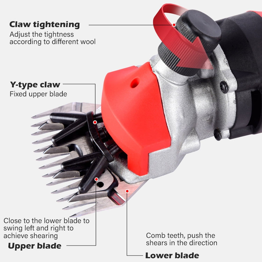 Sheep Shears 900W 6 Speeds Professional Electric Sheep Clippers, Alpacas, Goats and Thick Coat Animals, Farm Livestock Grooming Kit