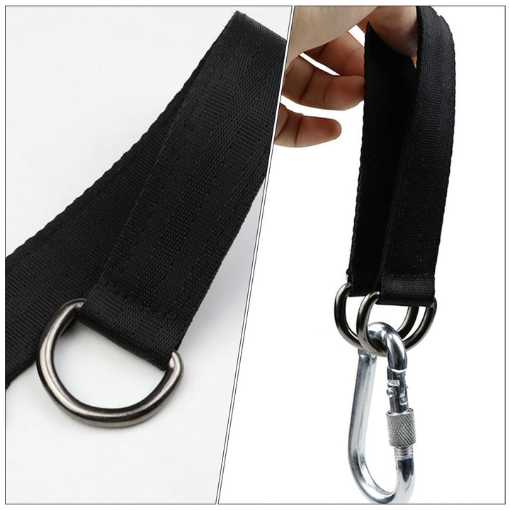 UPOUART 6Pcs Tree Swings Straps Black for Outdoor Swing Accessory and Load Bearing