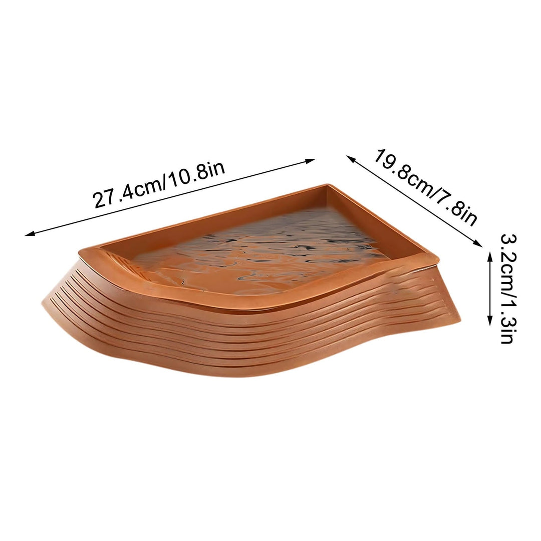 Aodebiao Large Reptile Bathing Pool, Tortoise Food Water Bowls , Reptile Feeding Dish Water Bowl Bathing Pool Aquarium Ornament for Gecko, Snake, Turtle, Bearded Dragon, Lizard Bath