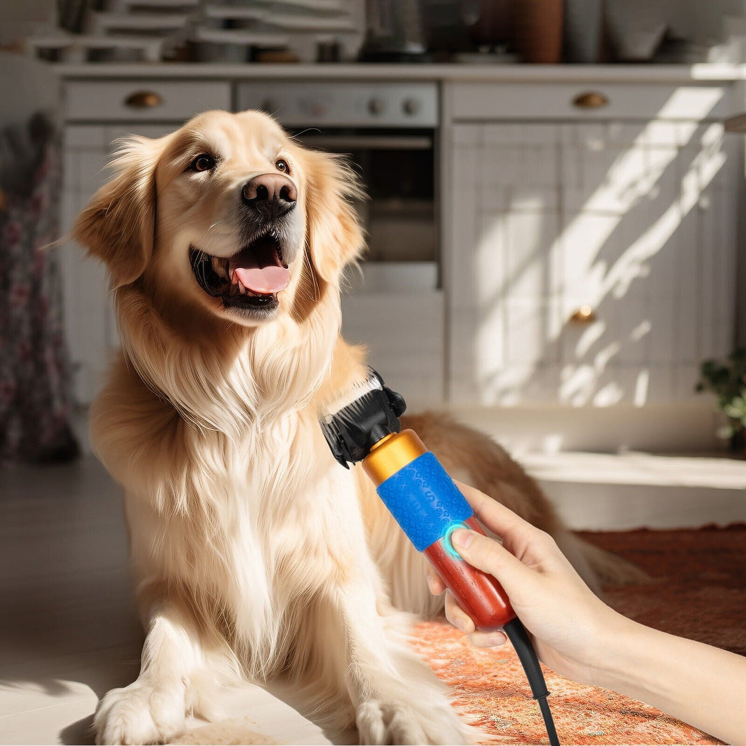 36W Electric Pet Clipper,Quiet & Safe,2000-6600rpm,Dual Blades,9.4ft Cord,Ideal for Multiple Pets & Carpets