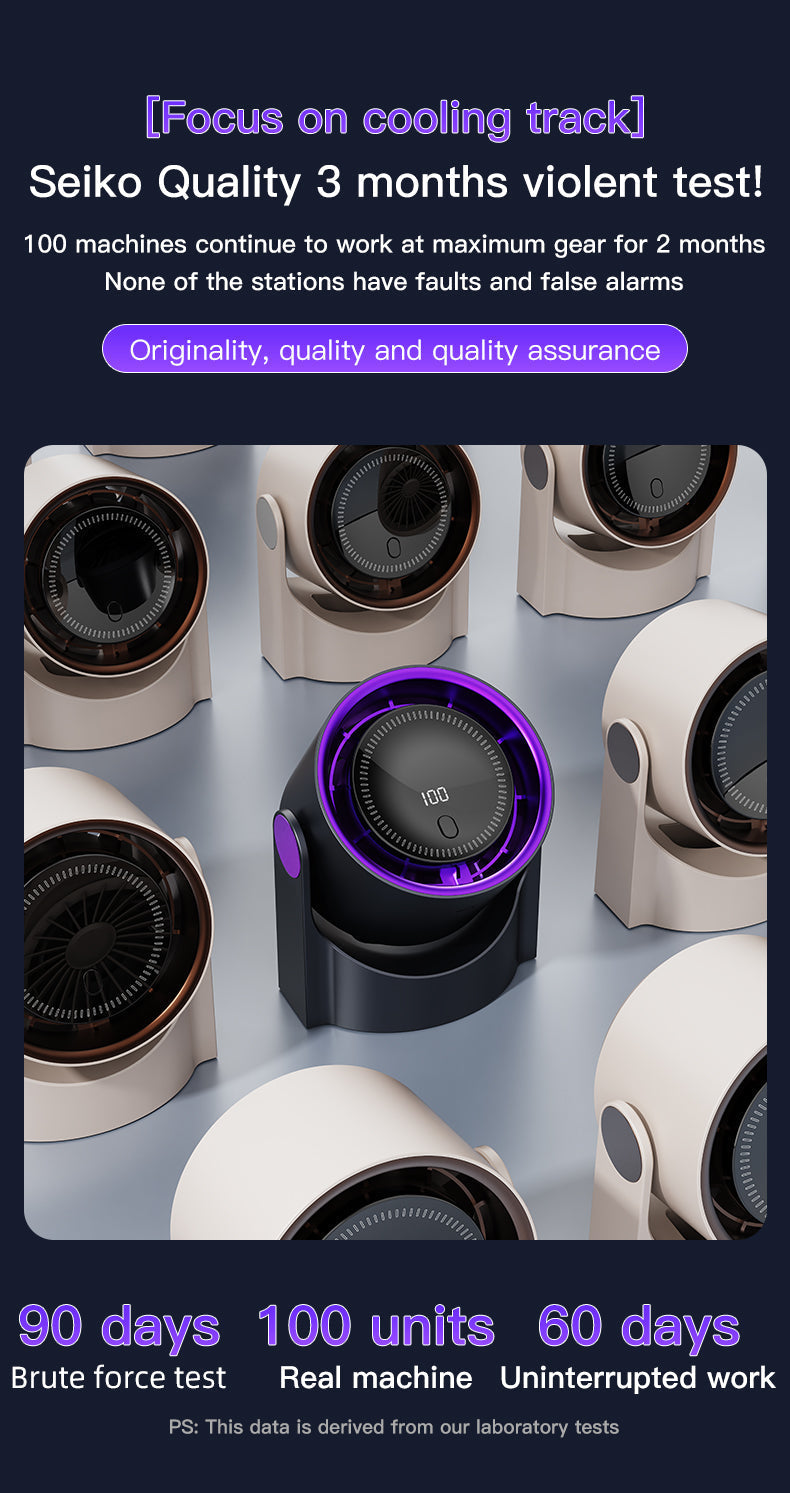 Xiaomi Smart Electric Fan 100 Speed Bladeless Fan USB Charging Desktop Silent Wall Mounted Air Conditioner Office Indoor Camping