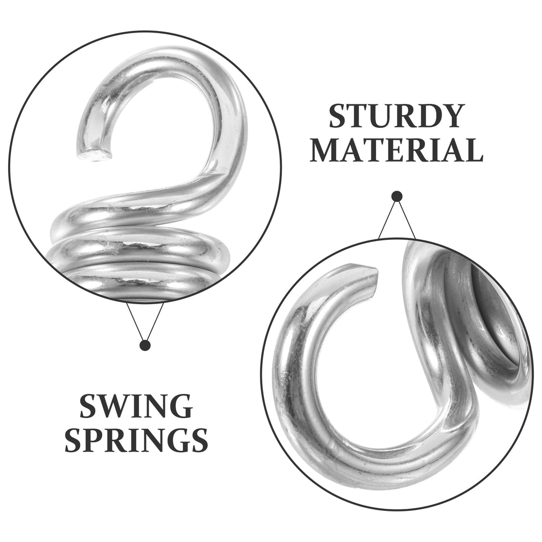 Niceauty 2Pcs Spring Hook for Hanger with Steel Design