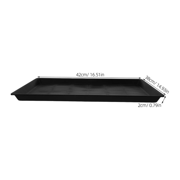 Parakeet Potty Tray Pet Cage Tray Plant Tray Rabbit Cage Plastic Black 42.00X38.00X2.00CM