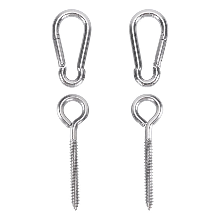 Clispeed 4Pcs Hangers Stainless Steel Fixing Accessories for Hammock