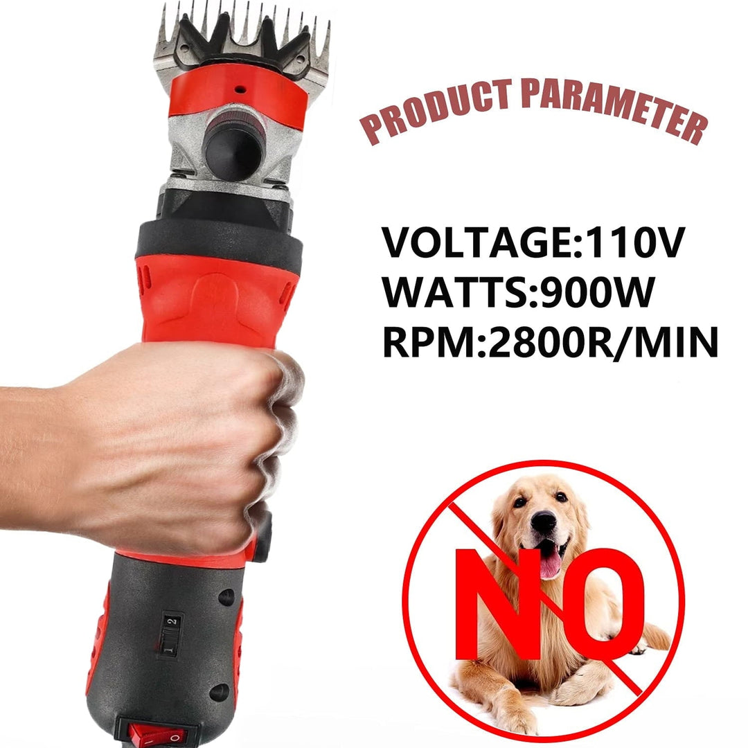Sheep Shears 900W 6 Speeds Professional Electric Sheep Clippers, Alpacas, Goats and Thick Coat Animals, Farm Livestock Grooming Kit