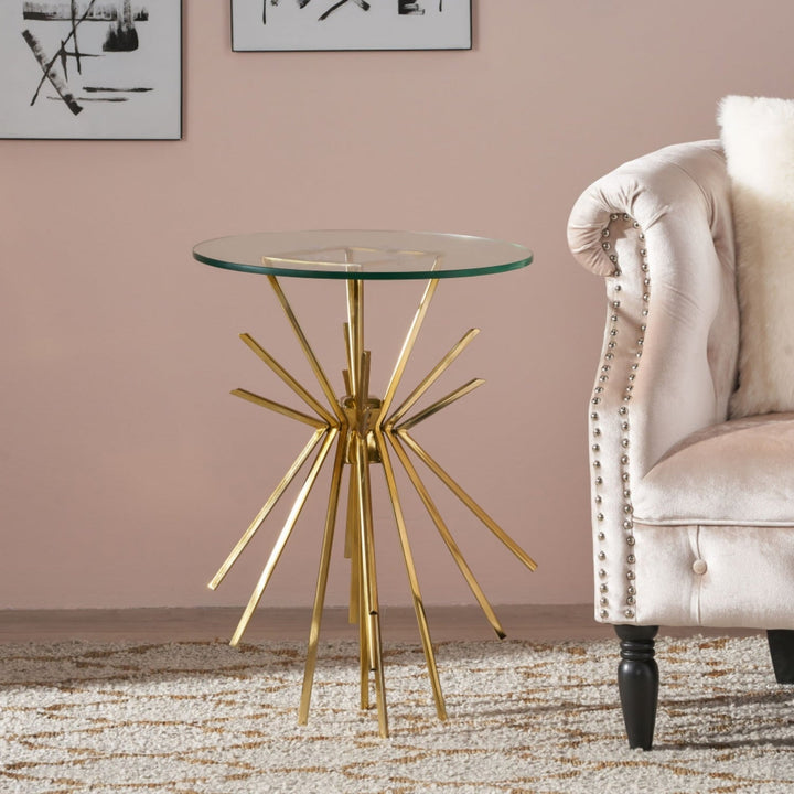 SPARKLE GLASS SIDE TABLE for Living Room Dining Room
