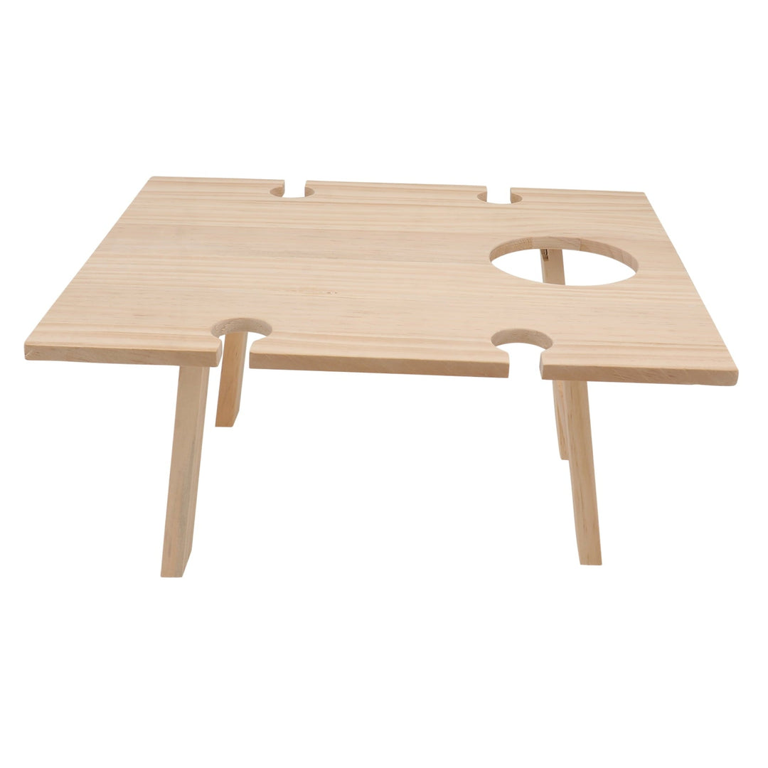 Raindrops 1 Pc Mini Picnic Table Travel Outdoor Small Table for Adults 34x11.8in