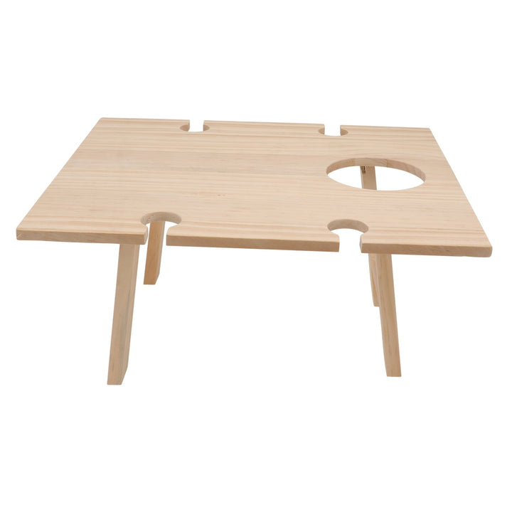 Raindrops 1 Pc Mini Picnic Table Travel Outdoor Small Table for Adults 34x11.8in
