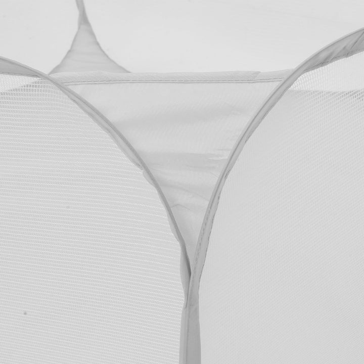 HOOWIFFY Small Puppy Playpen Polyester Light Grey Pet Enclosure Hexagonal Design 1Set