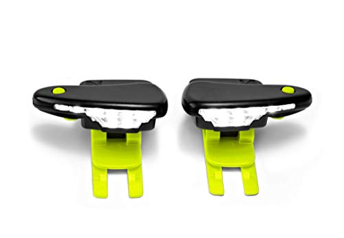 Night Runner 270 Shoe Lights - Rechargeable Battery & Waterproof Light for Runners, Dog Walking, Hiking - Best Safety Running Gear for High Visibility in Low Light - Red