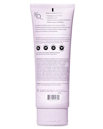 Keranique Volumizing Shampoo - Hair Thickening for Fine & Thinning Hair - Keratin Enriched, Scalp Cleansing, Sulfate-Free, Color-Safe Volume Shampoo