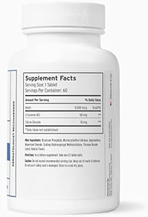 Elon Matrix 5000 - Biotin 5000mcg Vitamins for Hair Growth w/Extended Release - Promotes Healthy & Strong Hair & Nails - (60 Day Supply)