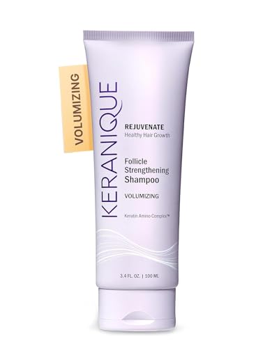 Keranique Volumizing Shampoo - Hair Thickening for Fine & Thinning Hair - Keratin Enriched, Scalp Cleansing, Sulfate-Free, Color-Safe Volume Shampoo