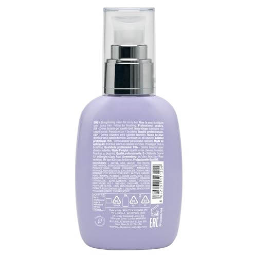 Alfaparf Milano Semi di Lino Smooth Smoothing Cream for Frizzy and Rebel Hair - Controls Frizz - Protects from Heat and Humidity - Straightens and Hydrates Unruly Hair, 4.23 fl. oz.