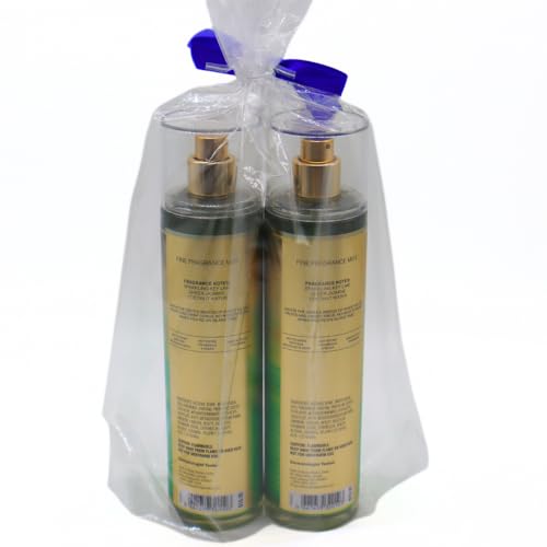 Bath & Body Works COCONUT LIME VERBENA Fine Fragrance Mist 8 fl oz Gift Set with a Blue Bow for Holidays 8 fl oz – Pack of 2