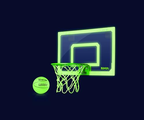SKLZ Pro Mini Basketball Hoop with Ball, Glow in the Dark (18 x 12 inches)