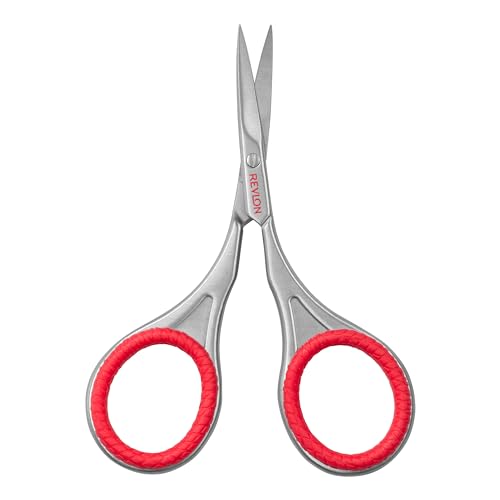 Revlon Cuticle Scissors, Manicure Tool for Safe Nail Care, Hangnail Trimming, Ultra-Fine Stainless Steel Curved Blade, 1 Count
