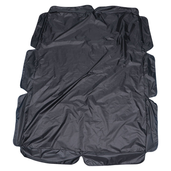 QIFULL 1Pcs Black Polyester Swing Cover for Garden Patio Waterproof 124x49in
