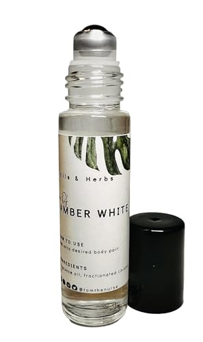 Amber White Inspired Fragrance Oil - Roll-On Alcohol-Free, Unisex (0.33 oz)