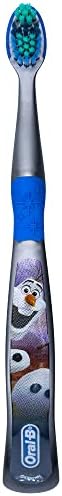 Oral-B Disney Frozen Kids Toothbrush 3+ Years Old Extra Soft Bundle Characters Elsa, Ann & Olaf - Pack of 3