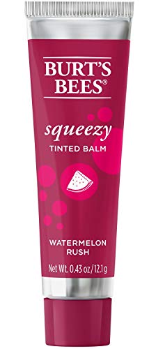 Burts Bees, Squeezy Tinted Lip Balm - Watermelon Rush, 0.43 Ounce
