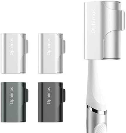 4 Count Aluminum Alloy Toothbrush Cover Caps for Family, Travel Toothbrush Covers Long-lasting Toothbrush Head Caps for Most Electric/Manual Brushes