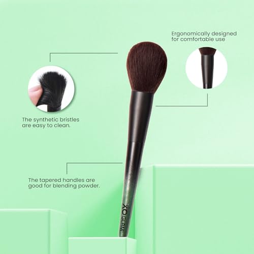 12Pcs Army of Love Camo Green Camouflage Makeup Brush Set Premium Synthetic Blending Powder Concealer Contour Eyeshadow Foundation Lip Highlighter Make Up Brush Kit