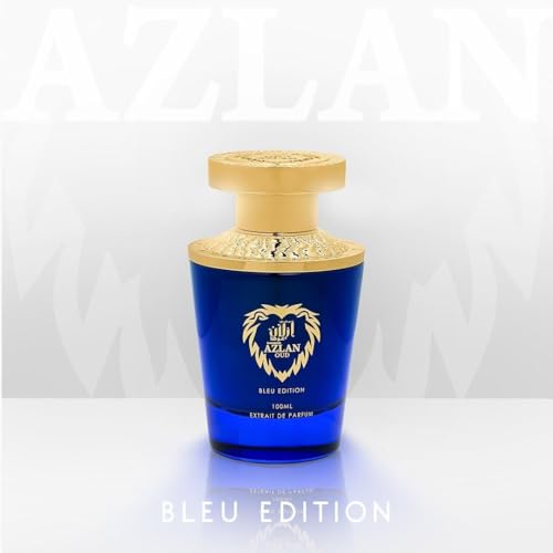 Al Haramain Azlan Oud Bleu - Arabian Perfume for Men - Long Lasting Fragrance with Notes of Cardamom, Cinnamon, Lavender, Patchouli, Sandalwood, Amber - Arabic Cologne - 3.33 oz Eau de Parfum Spray