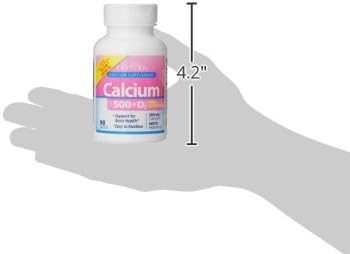 21st Century Calcium Plus Extra D Caplets, 500 mg, 90 Count, Pack of 1