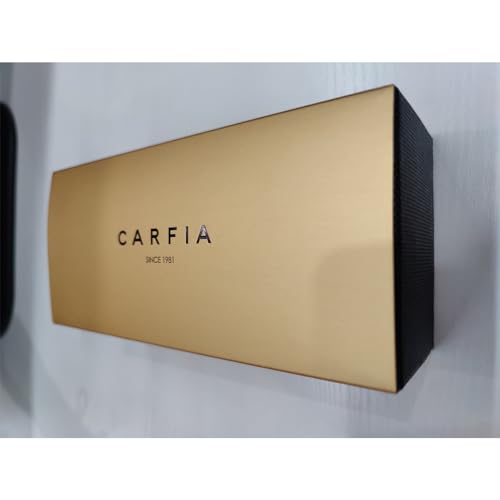 CARFIA Stylish Women's Cat-Eye Polarised Sunglasses Elegant Style for Ladies with Distinctive Antelope Logo in Italian Acetate Frame