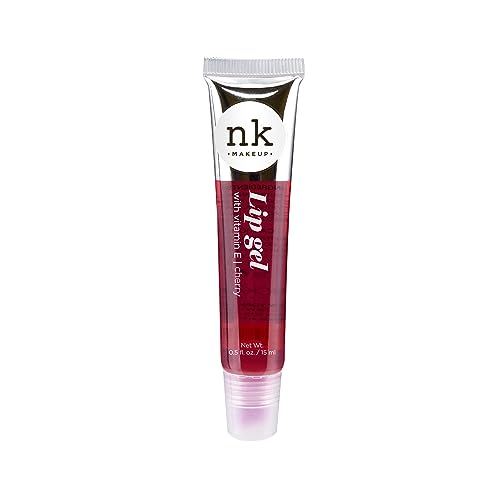 NICKA K NEW YORK VARIETY SET OF 5 NK Hydrating Lip Gel - Vitamin E (Clear, Rosehip Oil, Bubble Gum, Cherry, Strawberry)