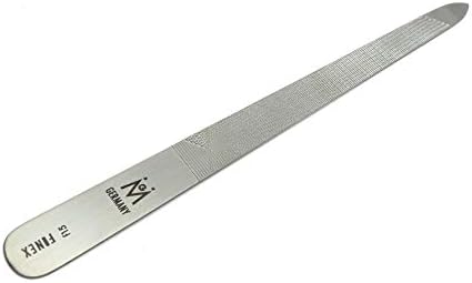 GERMANIKURE Original Triple Cut Metal Nail File, Double Sided FINOX Stainless Steel, Ethically Made in Solingen Germany