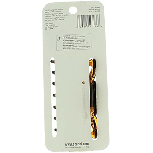 Scunci Tortoise Shell No Slip Grip Jaw Clip - 1 Count (Pack of 1) - Women's Hair Clip - Practical/Functional - Target Audience: Girls with Thick Hair