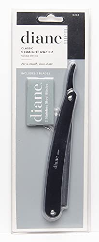 Diane Classic Straight Razor, Black, 2 lades