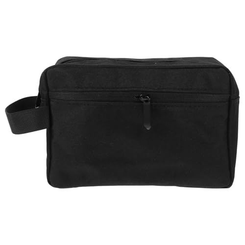 NUOBESTY Digital Cable Organizer Bag Black, Travel Electronics Pouch with Zipper, Earphone Accessory Storage Case for Gadgets and USB Cables