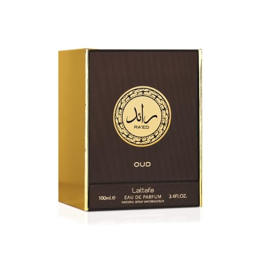 Lattafa Perfumes Ra'ed Oud for Unisex Eau de Parfum Spray, 3.4 Ounce