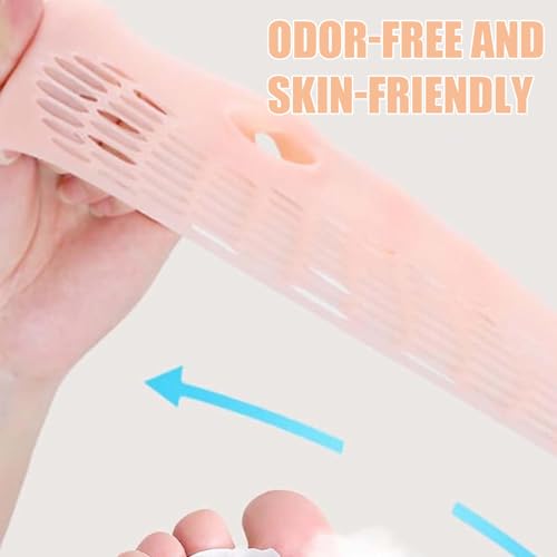 4 Pairs Hyggear Silicone Toe Separators for Women, Toe Separators for Women and Men, Silicone Toe Separators for Women & Men, Realign Crooked Toes.