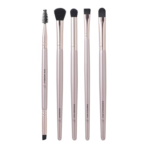 e.l.f. Ultimate Eyes 5 Piece Brush Collection, Makeup Brushes For Eyeliner, Eyeshadow, Brows & more, Vegan & Cruelty-Free