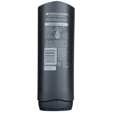 Dove Men +Care Body and Face Wash, Extra Fresh, Clean Comfort, 18 Oz