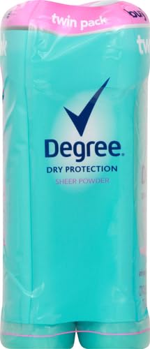 Degree Original Antiperspirant Deodorant 48-Hour Sweat And Odor Protection Sheer Powder Antiperspirant For Women 2.6 Ounce (Pack of 2)