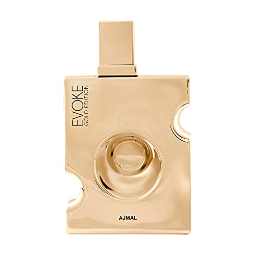 Ajmal Evoke Gold Edition Eau De Parfum 3.0 Oz / 90 ML For Men - Long Lasting Fresh Spicy Fragrance Made in Dubai