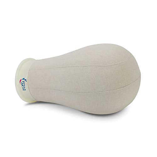 EERYA 21-24 Inch Canvas Block Head Set for Wig Display Making Hair Weave and Styling Mannequin Head with Mount Hole C Stand, Styling Hair Clips, T Needle, C Needles, Thread, Lace Wig Caps (22 Inch)