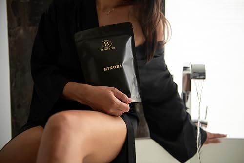 Bathorium Hinoki Mineral Magnesium Chloride Bath Flake, Relaxing Bath Soak with Japanese Hinoki, Detoxifying, pH Balanced for Women, Good for Sensitive Skin, 26 oz